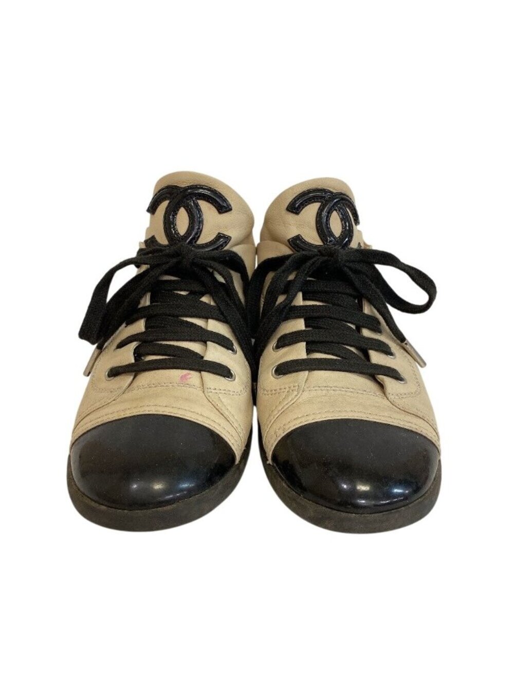Chanel CC Logo Bicolor Sneakers